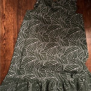 Leaf Pattern Green dress
